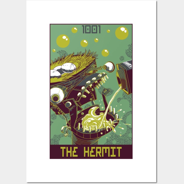 Robo Tarot: The Hermit Wall Art by PeterTheHague